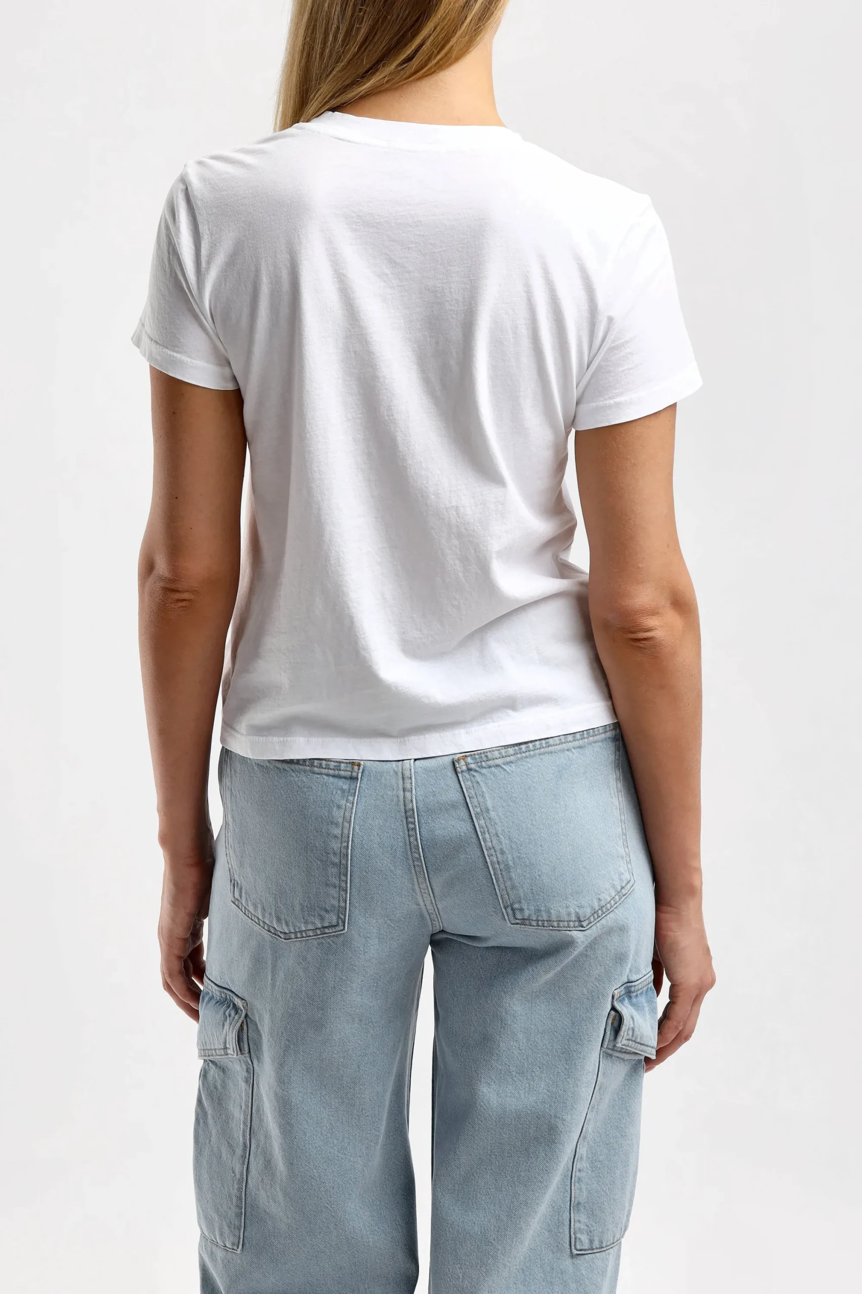 Femme James Perse T-Shirt Vintage Little Boy En Blanc