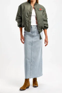 Femme Schott x Anita Hass Veste Airforce 90S 'Heart' Dans Army