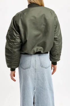 Femme Schott x Anita Hass Veste Airforce 90S 'Heart' Dans Army