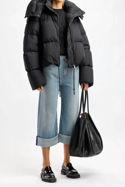 Femme Sportmax Veste Matelassee Otaria En Noir