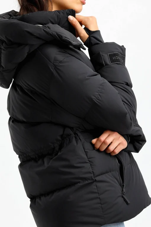 Femme Woolrich Veste Tampon Matt En Noir