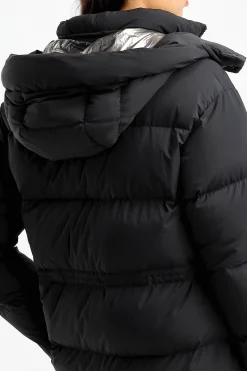 Femme Woolrich Veste Tampon Matt En Noir
